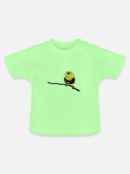 Grünfink modern - Baby Bio-T-Shirt mit Rundhals - Mintgrün