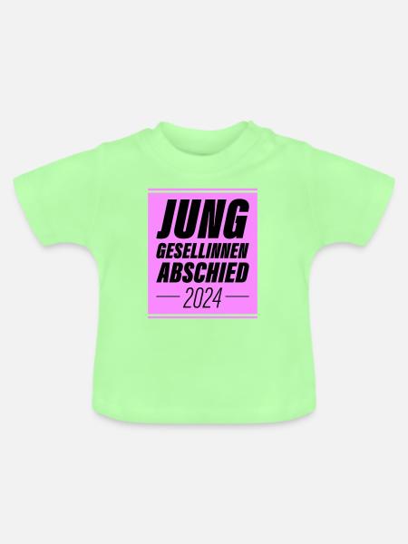 Junggesellinnenabschied 2024 Jga - Baby Bio-T-Shirt mit Rundhals - Mintgrün