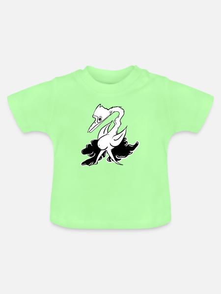 Fantasy-Liegtier mit Flugattribute - Baby Bio-T-Shirt mit Rundhals - Mintgrün