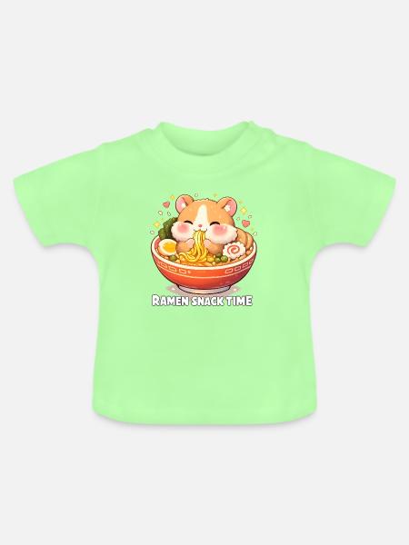 Ramen - Baby Bio-T-Shirt mit Rundhals - Mintgrün