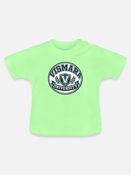 Schild der Universität Vismara - Baby Bio-T-Shirt mit Rundhals - Mintgrün