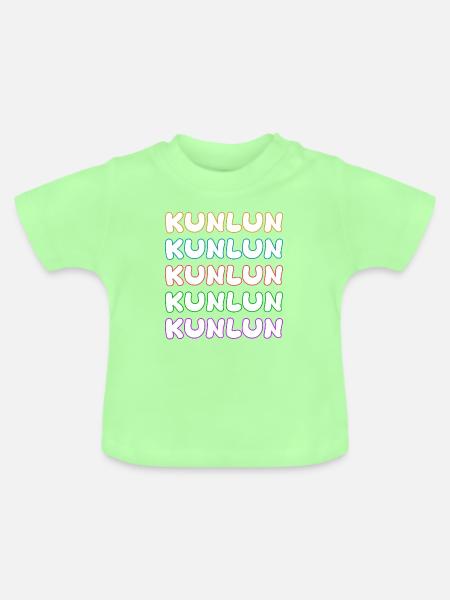 Bergsteigen Kunlun - Baby Bio-T-Shirt mit Rundhals - Mintgrün