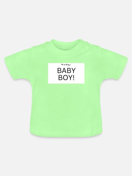 Kinder - Baby Bio-T-Shirt mit Rundhals - Mintgrün