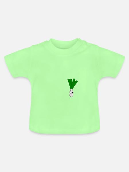 Lauch - Baby Bio-T-Shirt mit Rundhals - Mintgrün