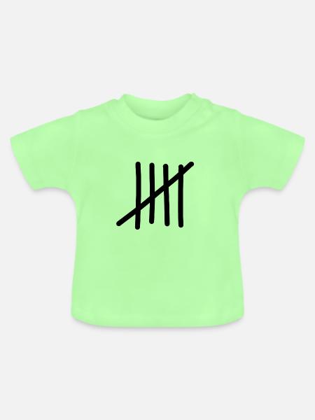 five - Baby Bio-T-Shirt mit Rundhals - Mintgrün