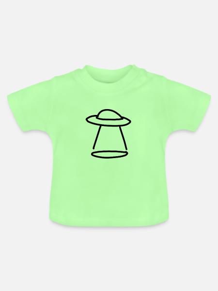 ufo - Baby Bio-T-Shirt mit Rundhals - Mintgrün