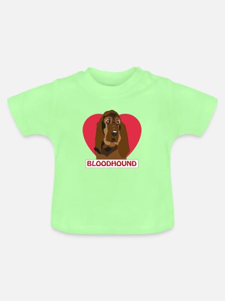 Bloodhound - Baby Bio-T-Shirt mit Rundhals - Mintgrün