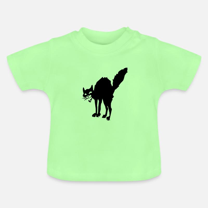 Chat d'anarchie - T-shirt bio col rond Bébé - vert menthe