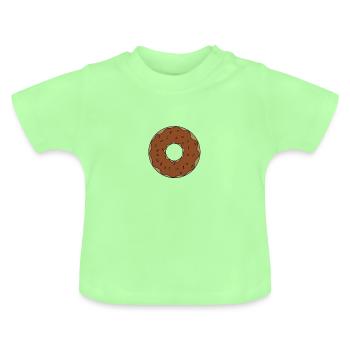 donut - Baby Organic T-Shirt with Round Neck - mint green - Front