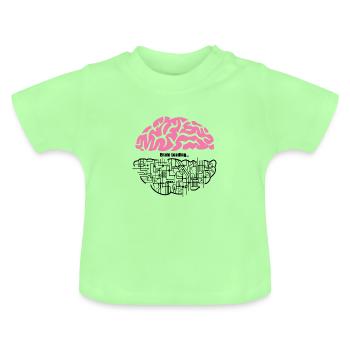 cerveau - T-shirt bio col rond Bébé - vert menthe - Devant