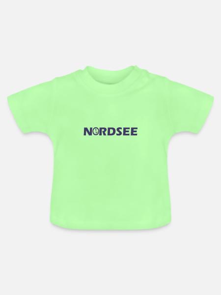 Nordsee - Baby Bio-T-Shirt mit Rundhals - Mintgrün