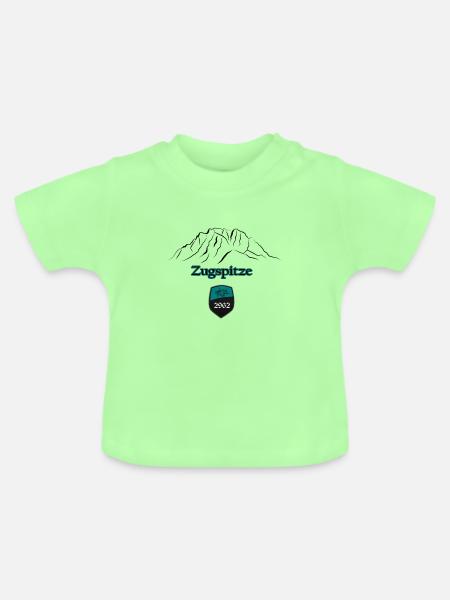 Zugspitze - Baby Bio-T-Shirt mit Rundhals - Mintgrün