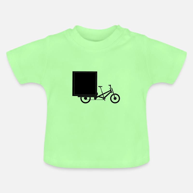 vélo cargo - T-shirt bio col rond Bébé - vert menthe