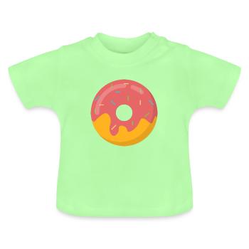 Donut, nourriture - T-shirt bio col rond Bébé - vert menthe - Devant
