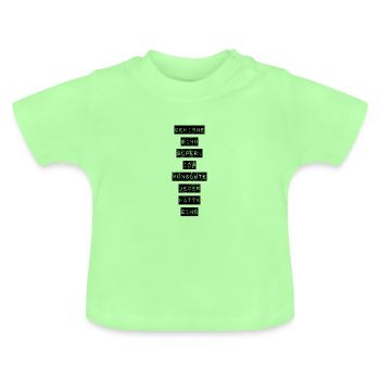 Les cerveaux sont super proverbe - T-shirt bio col rond Bébé - vert menthe - Devant