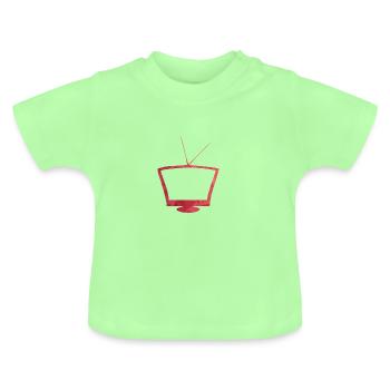 Red TV - T-shirt bio col rond Bébé - vert menthe - Devant