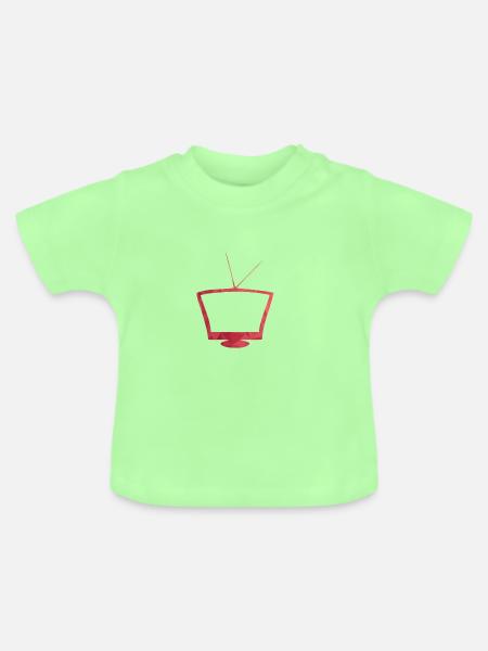 Red TV - Baby Bio-T-Shirt mit Rundhals - Mintgrün