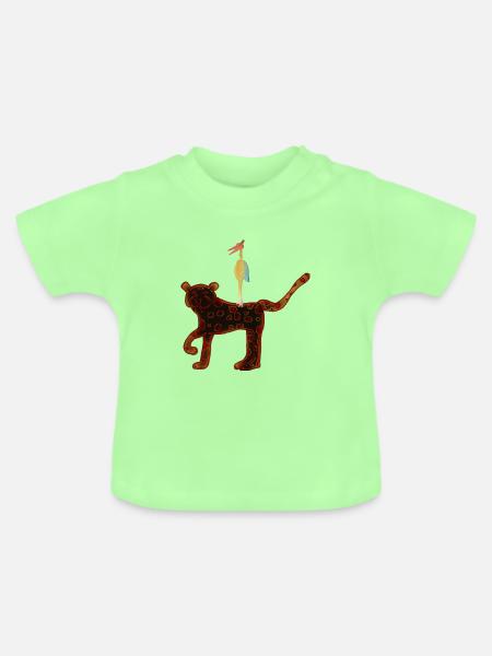 Freundschaft - Baby Bio-T-Shirt mit Rundhals - Mintgrün