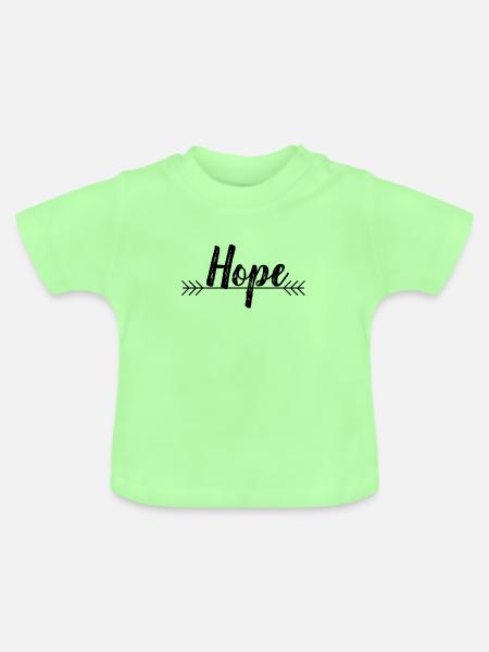 Hoffnung - Christian - Baby Bio-T-Shirt mit Rundhals - Mintgrün