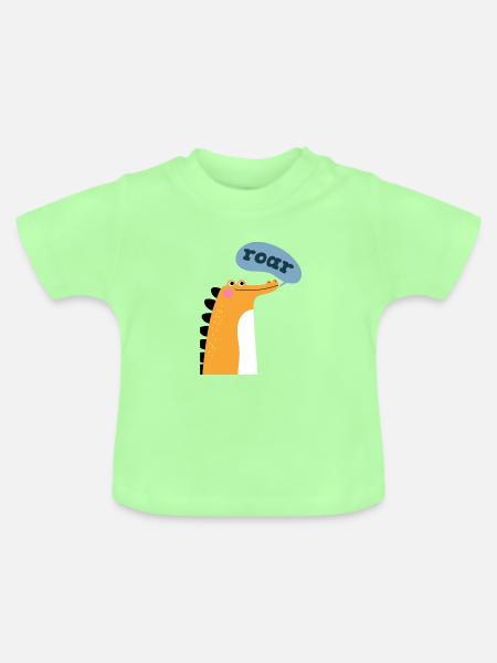 Krokodil Kroko - Baby Bio-T-Shirt mit Rundhals - Mintgrün
