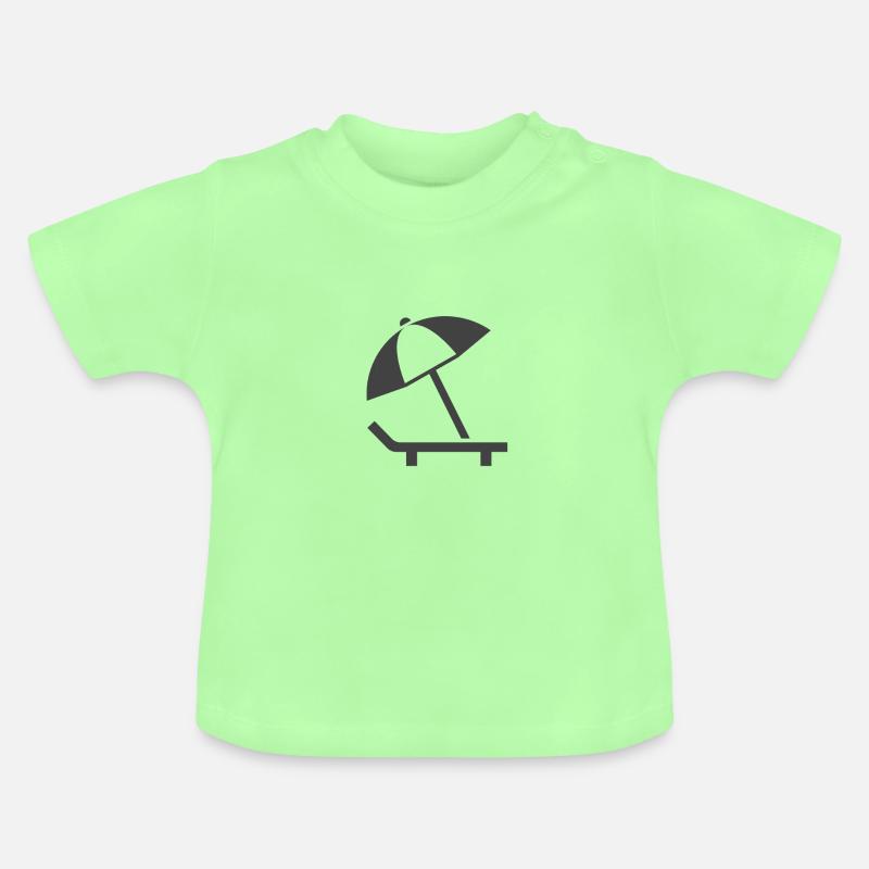 Parasol Icon - T-shirt bio col rond Bébé - vert menthe