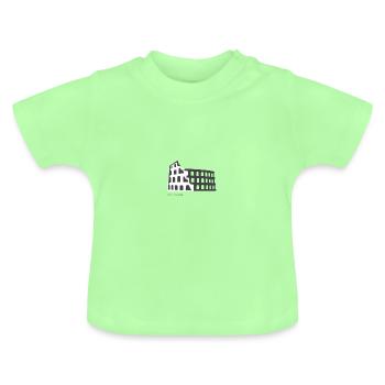 Icône de la ville du Colisée de Rome - T-shirt bio col rond Bébé - vert menthe - Devant