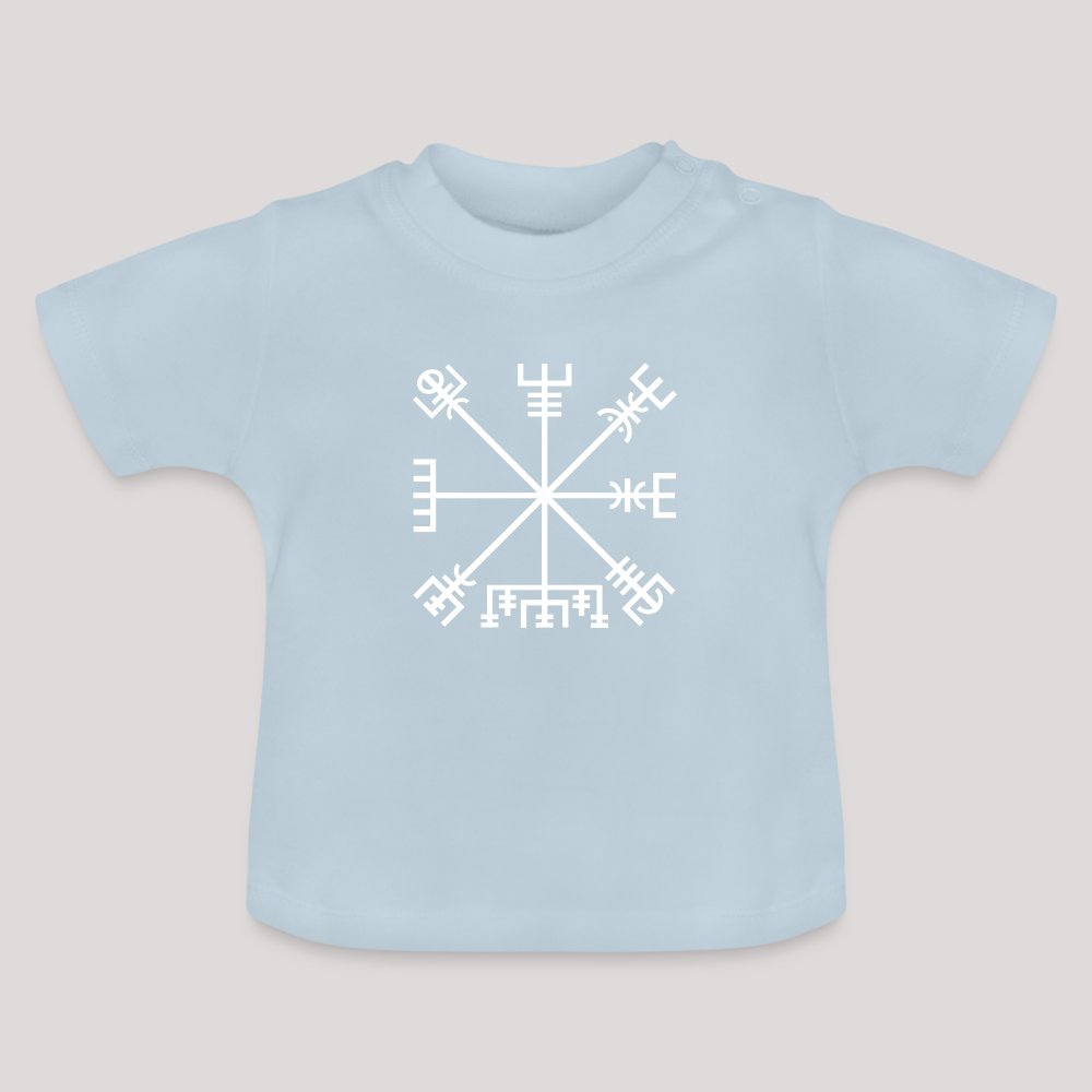 Vegvisir - Baby Bio-T-Shirt mit Rundhals Hellblau