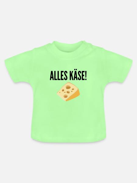 Alles Käse! - Baby Bio-T-Shirt mit Rundhals - Mintgrün