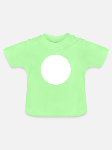 Rush - circle white - Baby Bio-T-Shirt mit Rundhals - Mintgrün
