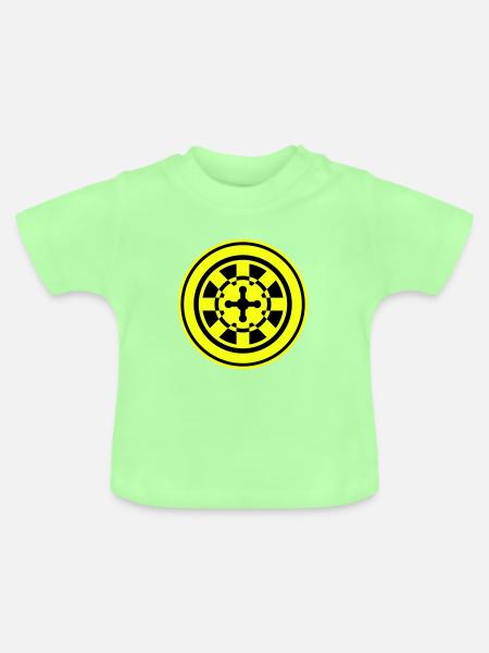 Roulette Icon Symbol - Baby Bio-T-Shirt mit Rundhals - Mintgrün