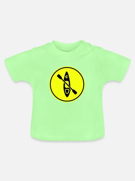 Kanu icon - Baby Bio-T-Shirt mit Rundhals - Mintgrün