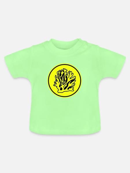 Korale ozean - Baby Bio-T-Shirt mit Rundhals - Mintgrün