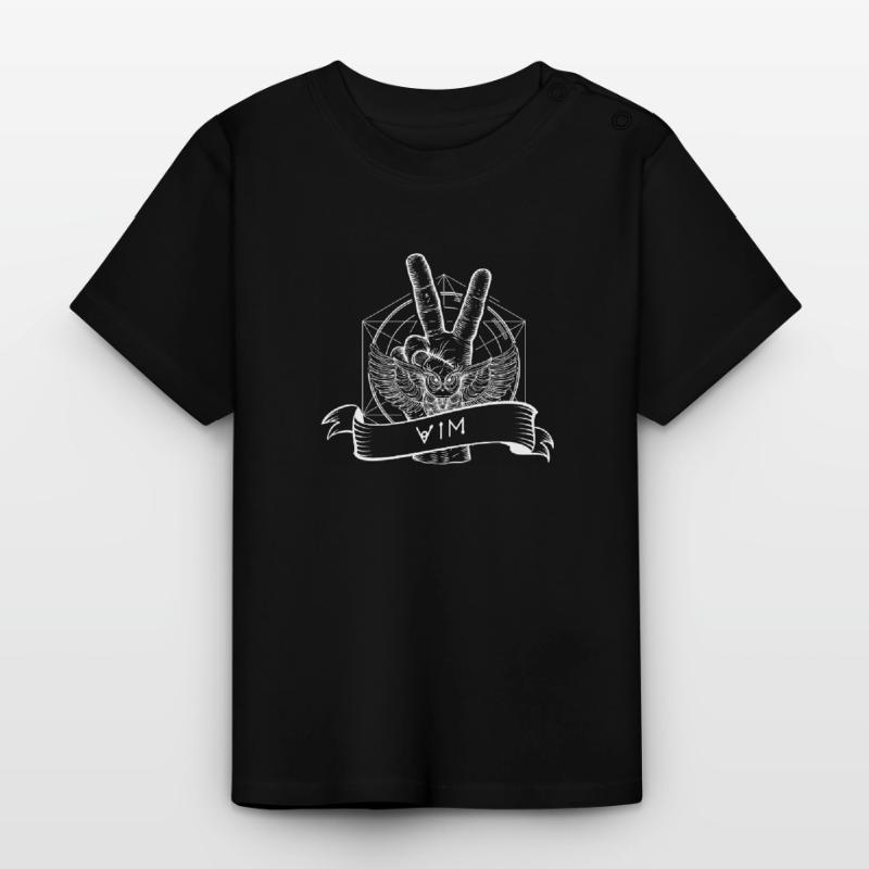 vim linux open source consolen editor Baby Bio-T-Shirt mit Rundhals