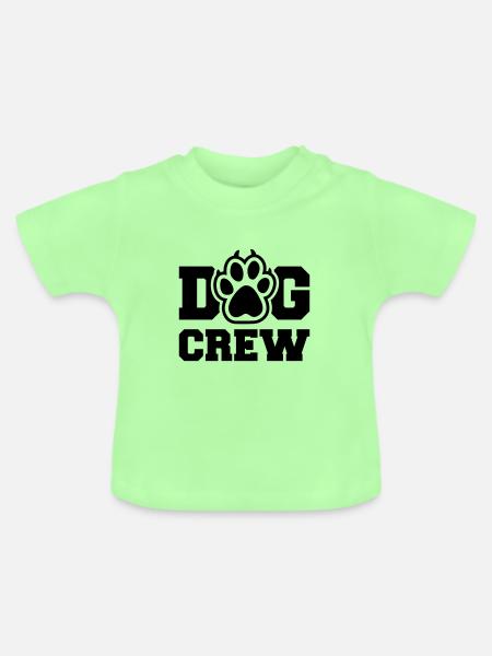 Dog Crew - Baby Bio-T-Shirt mit Rundhals - Mintgrün