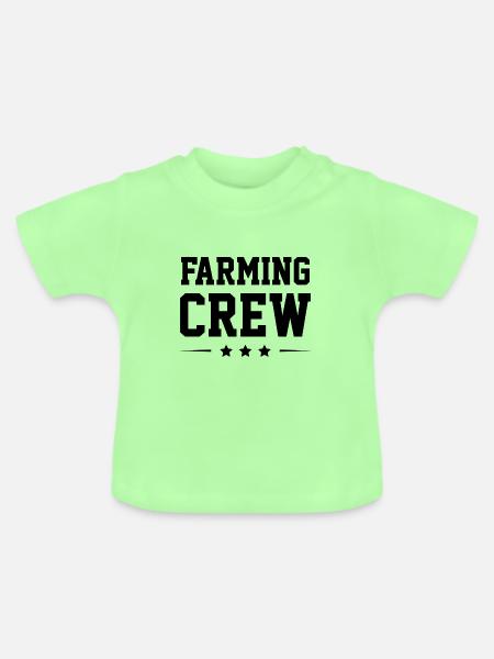 Farming Crew - Baby Bio-T-Shirt mit Rundhals - Mintgrün
