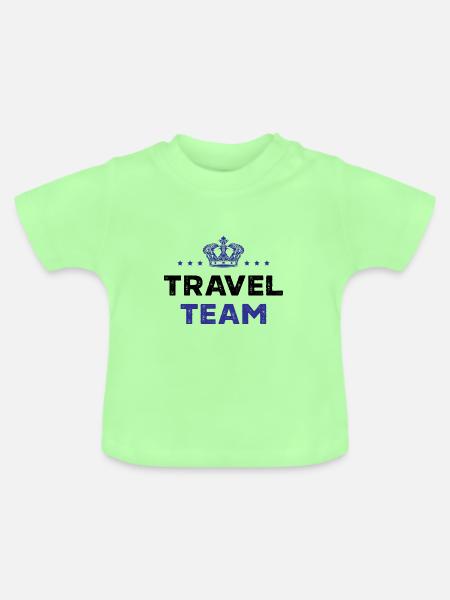 Travel Team - Baby Bio-T-Shirt mit Rundhals - Mintgrün