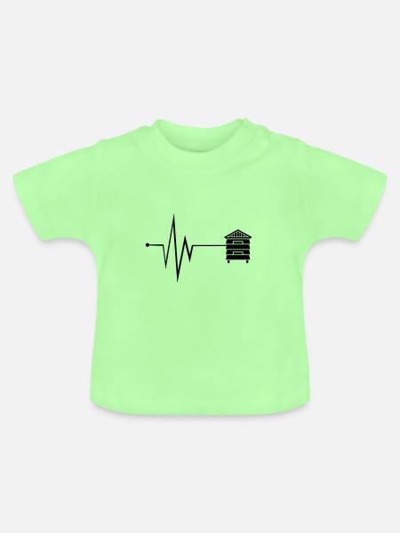 Honig Puls - Baby Bio-T-Shirt mit Rundhals - Mintgrün