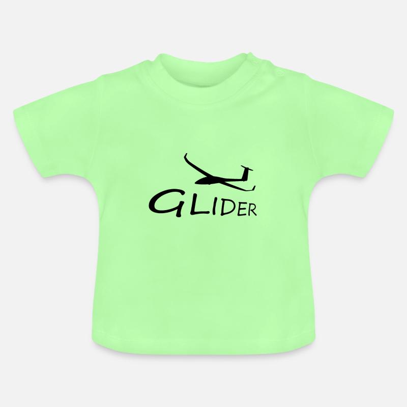 Planeur pilote planeur - T-shirt bio col rond Bébé - vert menthe
