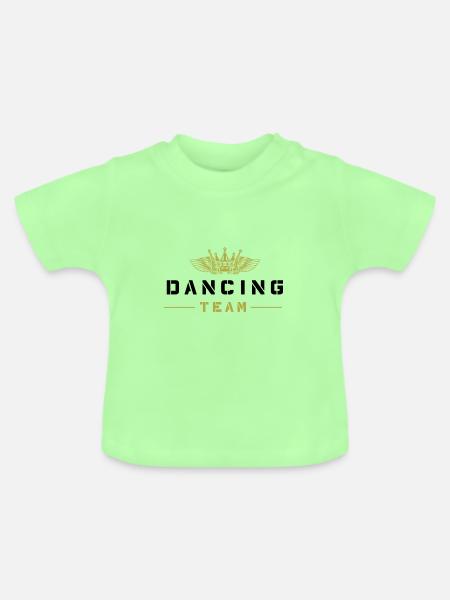 Dancing Team - Baby Bio-T-Shirt mit Rundhals - Mintgrün