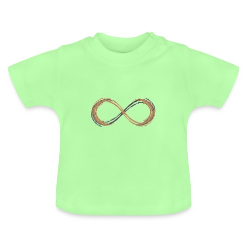 Liegende Acht 02 - Baby Bio-T-Shirt mit Rundhals