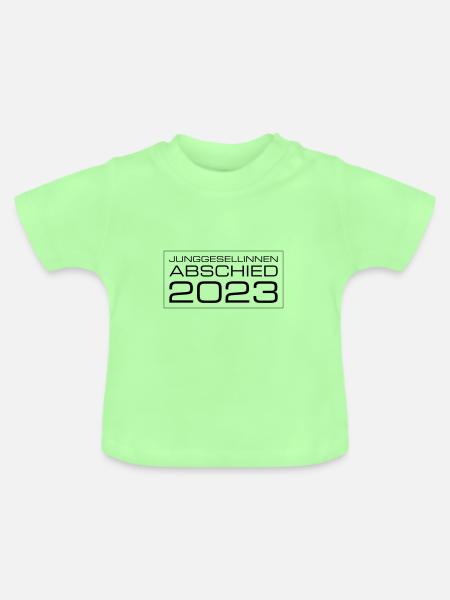 Junggesellinnen Abschied 2023 - Baby Bio-T-Shirt mit Rundhals - Mintgrün