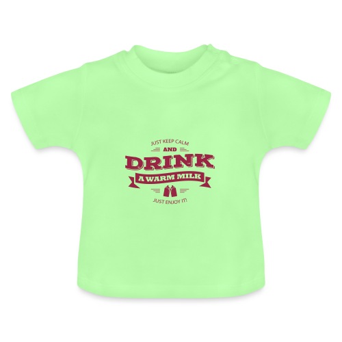Drink Milk 2 - Baby Bio-T-Shirt mit Rundhals