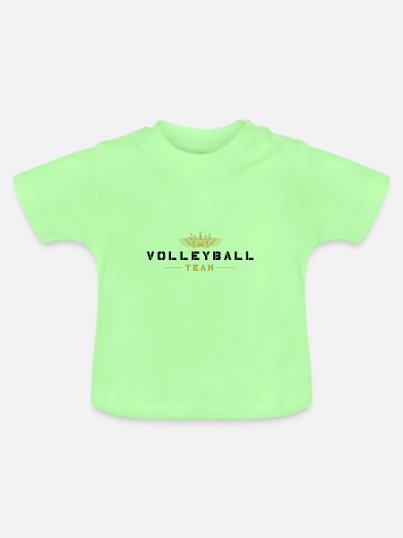 Volleyball Team - Baby Bio-T-Shirt mit Rundhals - Mintgrün