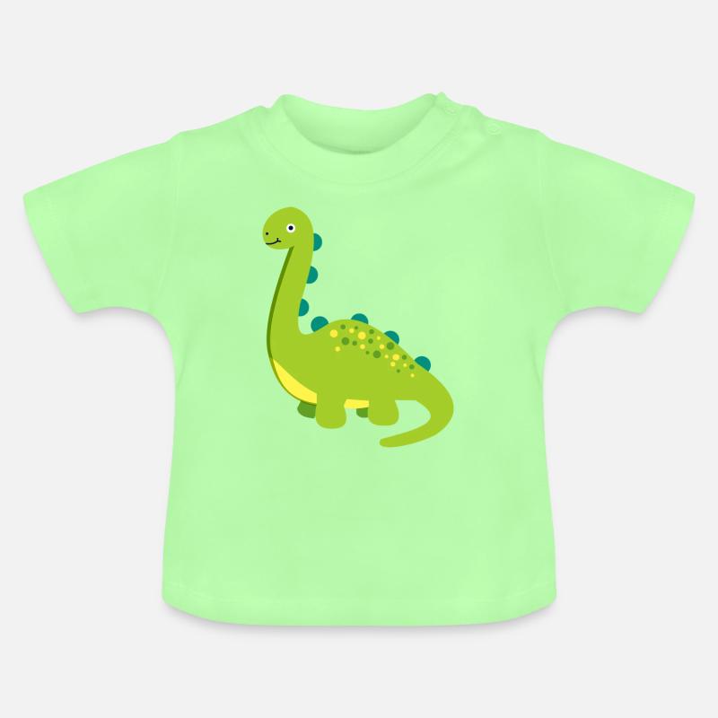 dinosaure - T-shirt bio col rond Bébé - vert menthe