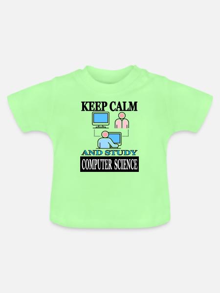 Informatik Student Computerlinguistik studieren - Baby Bio-T-Shirt mit Rundhals - Mintgrün