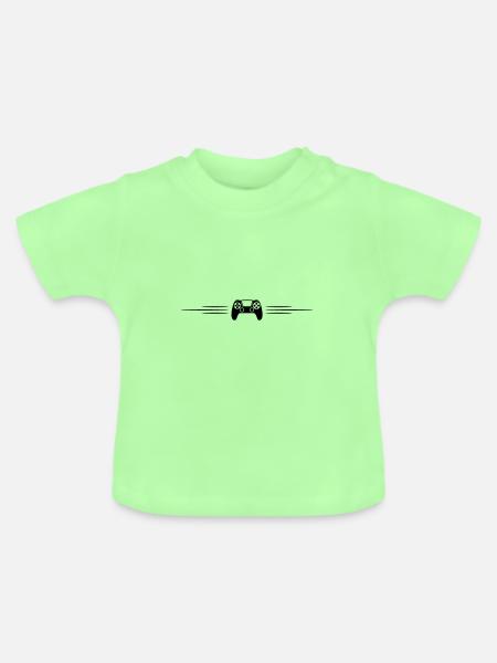 Symbol Controller Linie - Baby Bio-T-Shirt mit Rundhals - Mintgrün