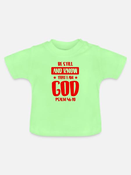 gott bibel - Baby Bio-T-Shirt mit Rundhals - Mintgrün