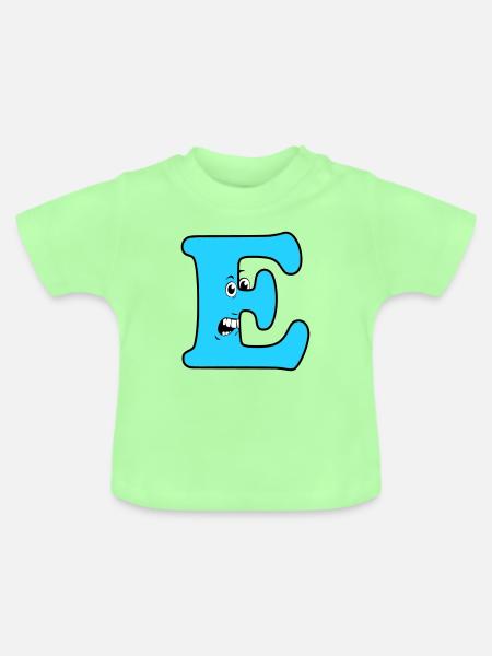 E - Baby Bio-T-Shirt mit Rundhals - Mintgrün