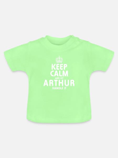 ARTHUR: Regeln Sie es - Baby Bio-T-Shirt mit Rundhals - Mintgrün