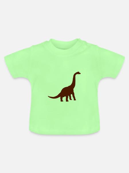Brachiosaurus - Baby Bio-T-Shirt mit Rundhals - Mintgrün